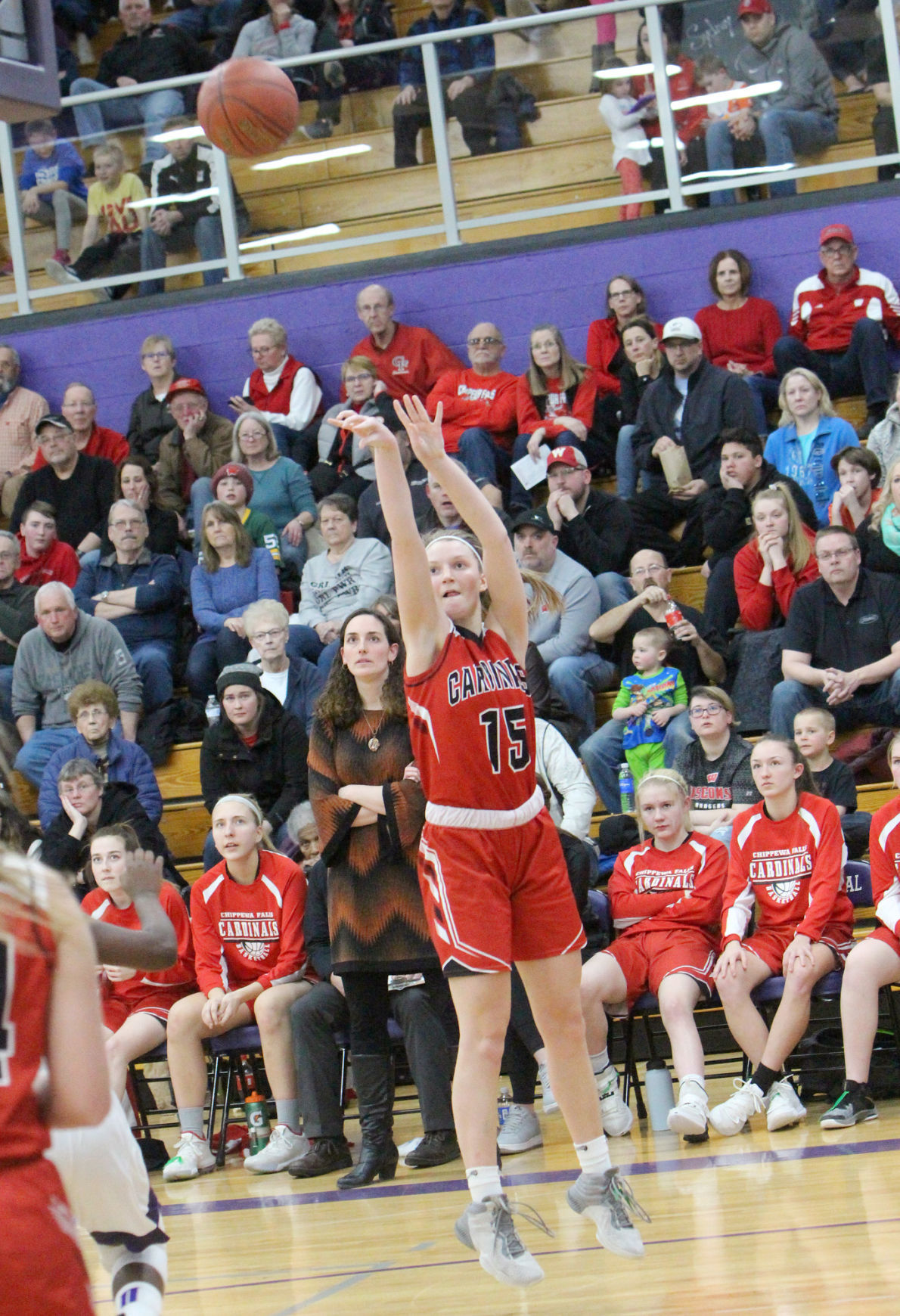 Chi-Hi girls basketball at Eau Claire Memorial 2-28-20